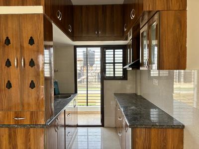 Kitchen Image of 541 Sq.ft 1 BHK Apartment / Flat for rent in Murugeshpalya Bengaluru for Rs. 32000