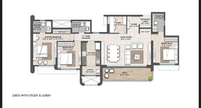 Image of 1361 Sq.ft 3.5 BHK Apartment / Flat for sale in Thane West, Thane for Rs. 20000000