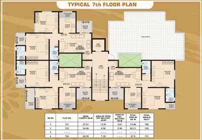 Image of 1005 Sq.ft 2 BHK Apartment / Flat for sale in Vikas Nagar, Pune for Rs. 5000000