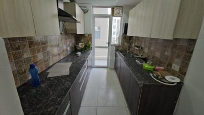 Kitchen Image of 1500 Sq.ft 3 BHK Apartment / Flat for rent in Sushma Joynest ZRK 1, Gazipur Zirakpur for Rs. 17000