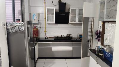 Kitchen Image of 1395 Sq.ft 2 BHK Apartment / Flat for sale in Rajeshri Maruti Aamrakunj 1, Sargasan Gandhinagar for Rs. 6200000