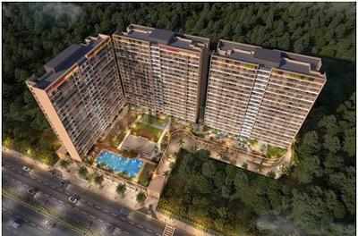 Image of 1300 Sq.ft 2 BHK Apartment / Flat for sale in Sea Queen National Mount View, Akurli, Navi Mumbai for Rs. 11000000