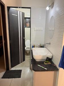 Bathroom Image of 1200 Sq.ft 3 BHK Apartment / Flat for rent in Harni Vadodara for Rs. 25000
