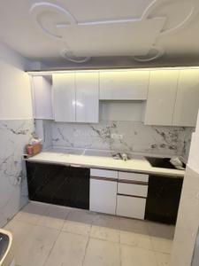 Kitchen Image of 390 Sq.ft 1 BHK Builder Floor for rent in Rajpur New Delhi for Rs. 14500