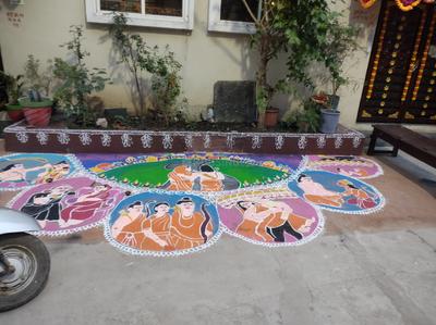 Balcony Image of 800 Sq.ft 2 BHK Builder Floor for rent in Sahil Developers Kanha Park, Rau Indore for Rs. 12000