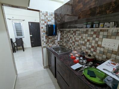 Kitchen Image of 600 Sq.ft 1 BHK Apartment / Flat for rent in Kadugodi Bengaluru for Rs. 26000
