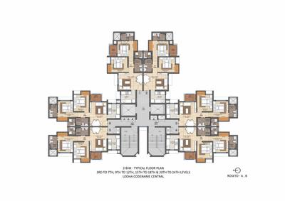 Image of 800 Sq.ft 2 BHK Apartment / Flat for sale in Lodha Casa Belvedere, Dombivli East, Thane for Rs. 7500000