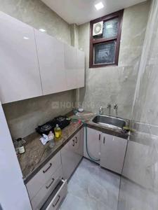 Kitchen Image of 500 Sq.ft 1 BHK Builder Floor for rent in  Dayanand Colony RWA, Lajpat Nagar New Delhi for Rs. 26000