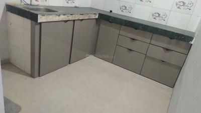 Kitchen Image of 600 Sq.ft 1 BHK Builder Floor for rent in Mahalakshmi Nagar Indore for Rs. 15000