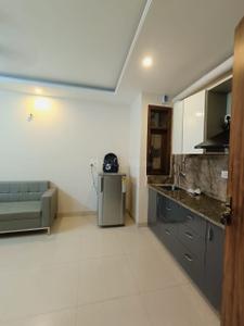 Kitchen Image of 850 Sq.ft 1 BHK Builder Floor for rent in Sector 28 Gurgaon for Rs. 35000