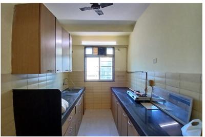 Kitchen Image of 1050 Sq.ft 3 BHK Apartment / Flat for rent in Dosti Flamingos, Sewri Mumbai for Rs. 140000