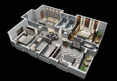 Image of 1799 Sq.ft 2 BHK Apartment / Flat for sale in Badaraghunathpur, Bhubaneswar for Rs. 7600000