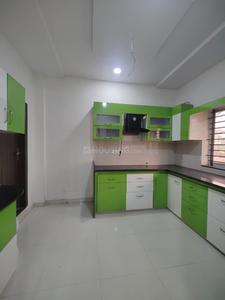 Kitchen Image of 1150 Sq.ft 2 BHK Builder Floor for rent in Vijay Nagar Indore for Rs. 25000