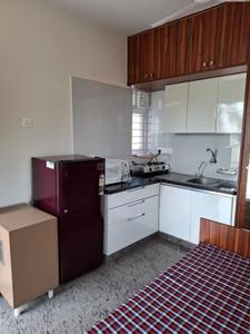 Kitchen Image of 300 Sq.ft 1 BHK Builder Floor for rent in Indira Nagar Bengaluru for Rs. 21000