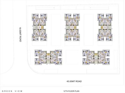 Image of 2335 Sq.ft 3 BHK Apartment / Flat for rent in Shivalik Green View, Shantigram, Ahmedabad for Rs. 80000