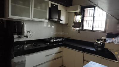 Kitchen Image of 600 Sq.ft 1 BHK Apartment / Flat for sale in Magarpatta Heliconia, Hadapsar Pune for Rs. 8300000