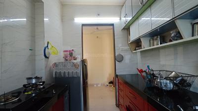 Kitchen Image of 900 Sq.ft 2 BHK Apartment / Flat for rent in Adiraj Niramaya Heights, Kalwa Thane for Rs. 35000