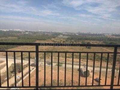 Balcony Image of 1253 Sq.ft 2 BHK Apartment / Flat for rent in MJ Lifestyle Amadeus, Rayasandra Bengaluru for Rs. 38000