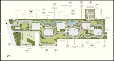 Image of 1945 Sq.ft 3 BHK Apartment / Flat for sale in Max Estate 360, Sector 36, Gurgaon for Rs. 54900000