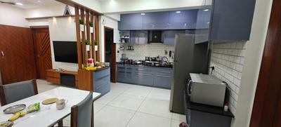 Kitchen Image of 1000 Sq.ft 3 BHK Apartment / Flat for sale in Radhe Homes Tulsi Parkview, Vishala Ahmedabad for Rs. 11500000