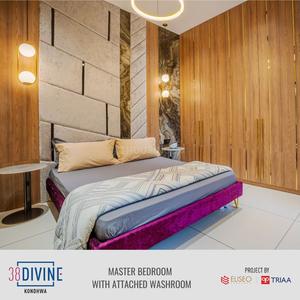 Bedroom Image of 1100 Sq.ft 2 BHK Apartment / Flat for sale in United 38 Divine, Kondhwa Pune for Rs. 7300000