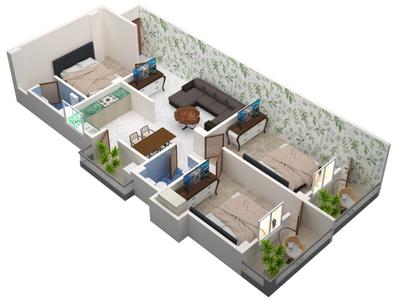 Image of 1008 Sq.ft 3 BHK Apartment / Flat for sale in Arika Kanak Regency, Mustafapur, Patna for Rs. 8160000