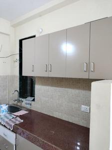 Kitchen Image of 600 Sq.ft 1 BHK Apartment / Flat for rent in Bharat Vihar New Delhi for Rs. 19000
