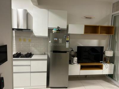 Kitchen Image of 580 Sq.ft 1 RK Studio for rent in L And T Raintree Boulevard, Sahakara Nagar Bengaluru for Rs. 45000