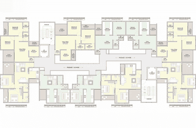 Image of 1420 Sq.ft 3 BHK Apartment / Flat for sale in Sah Santiago Uptown, Kiwale, Pune for Rs. 9500000