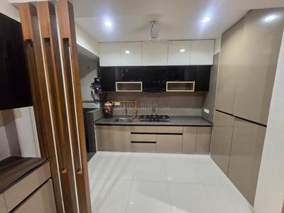 Kitchen Image of 1550 Sq.ft 3 BHK Apartment / Flat for rent in Dev Parijat, Vaishno Devi Circle Ahmedabad for Rs. 42000