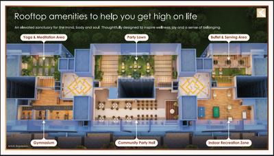 Image of 985 Sq.ft 2 BHK Apartment / Flat for sale in ARV Richvue, Mundhwa, Pune for Rs. 9500000