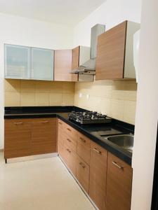 Kitchen Image of 800 Sq.ft 3 BHK Apartment / Flat for rent in Bramha Skycity, Dhanori Pune for Rs. 32000