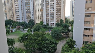Balcony Image of 2200 Sq.ft 3 BHK Apartment / Flat for rent in Unitech Uniworld City, New Town Kolkata for Rs. 50000