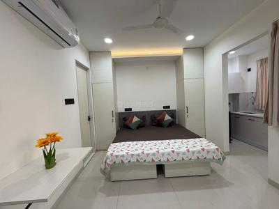 Bedroom Image of 651 Sq.ft 1 RK Apartment / Flat for rent in Mahalakshmi Nagar Indore for Rs. 15000