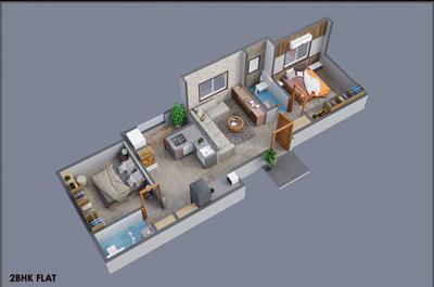 Image of 841 Sq.ft 2 BHK Apartment / Flat for sale in Miraj, Sangli for Rs. 3250000