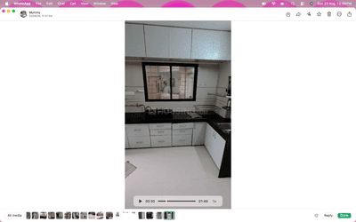 Kitchen Image of 1200 Sq.ft 2 BHK Apartment / Flat for rent in JT JT Stuti Highland, Mughal Sarai Surat for Rs. 25000