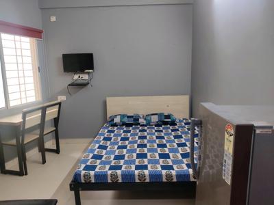 Bedroom Image of 370 Sq.ft 1 RK Apartment / Flat for rent in Indira Nagar Bengaluru for Rs. 23000