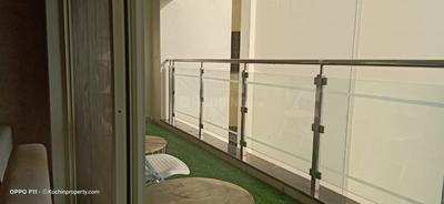 Balcony Image of 1900 Sq.ft 3 BHK Apartment / Flat for sale in Puravankara Grandbay, Marine Drive Kochi for Rs. 23500000