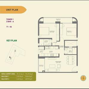Image of 860 Sq.ft 2 BHK Apartment / Flat for sale in Birla Tisya, Rajajinagar, Bengaluru for Rs. 19500000