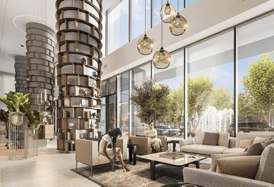 Hall Image of 603 Sq.ft 1 BHK Apartment / Flat for sale in Sobha Orbis by Sobha Realty, Motor City Dubai for Rs. 27300000