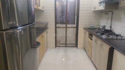 Kitchen Image of 950 Sq.ft 2 BHK Apartment / Flat for rent in Lake Home Complex, Andheri East Mumbai for Rs. 83000