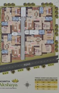 Image of 1368 Sq.ft 3 BHK Apartment / Flat for sale in Chansandra, Bengaluru for Rs. 8208000