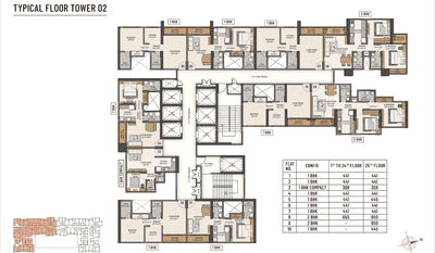 Image of 700 Sq.ft 2 BHK Apartment / Flat for sale in Ashar Pulse, Thane West, Thane for Rs. 14250000