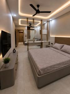 Bedroom Image of 950 Sq.ft 1 BHK Apartment / Flat for rent in Sector 46 Gurgaon for Rs. 38000
