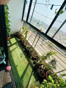 Balcony Image of 1000 Sq.ft 2 BHK Apartment / Flat for rent in Emerald Kingsvilla, Pipliyahana Indore for Rs. 30000