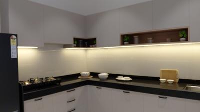 Kitchen Image of 1500 Sq.ft 3 BHK Apartment / Flat for sale in K Raheja T9 Chronos and T10 Supremus Phase 1 Of Raheja Reserve being Buildings T7 T8 T9 T10 in RV Premiere, Mohammed Wadi Pune for Rs. 19100000