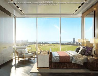 Bedroom Image of 1885 Sq.ft 3 BHK Apartment / Flat for sale in Piramal Mahalaxmi Central Tower 2, Worli Mumbai for Rs. 103900000