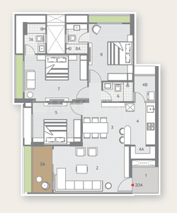 Image of 2345 Sq.ft 3 BHK Apartment / Flat for sale in Shilp Residency, Gota, Ahmedabad for Rs. 12500000