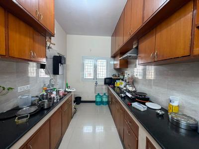 Kitchen Image of 2000 Sq.ft 3 BHK Apartment / Flat for rent in Halasuru Bengaluru for Rs. 80000