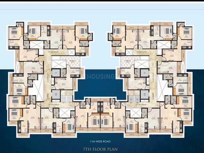 Floor Plan Image of 700 Sq.ft 1 BHK Apartment / Flat for sale in Pushpak Nagar Navi Mumbai for Rs. 3900000